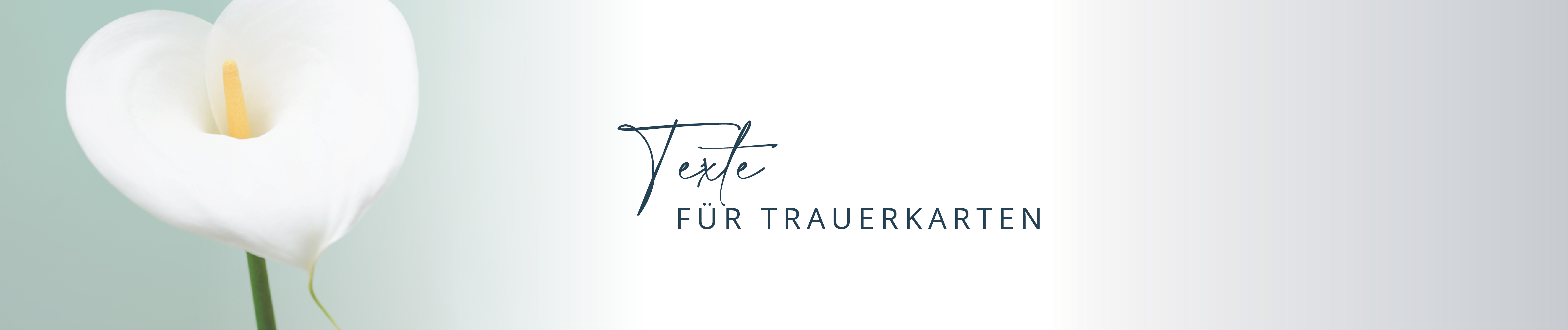 Texte für Trauerkarten-Banner