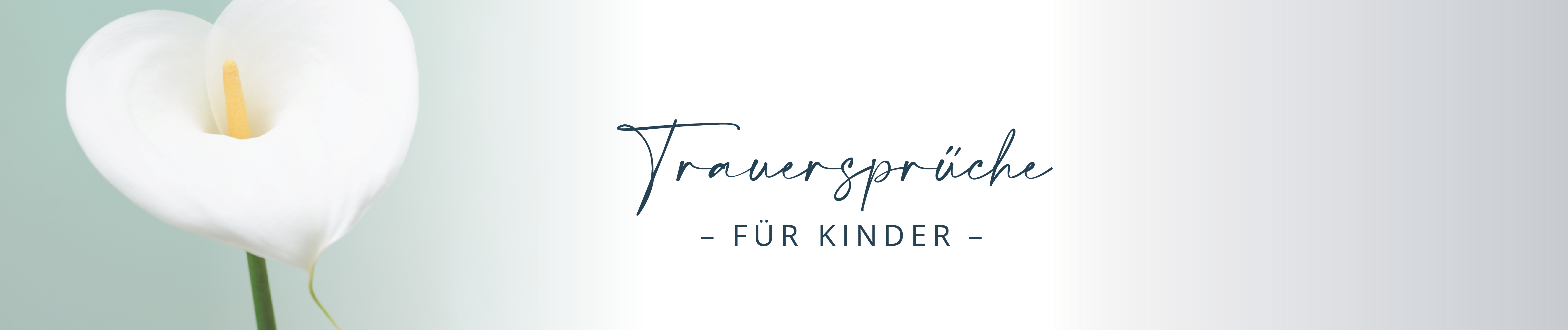 Trauersprüche Banner Kinder